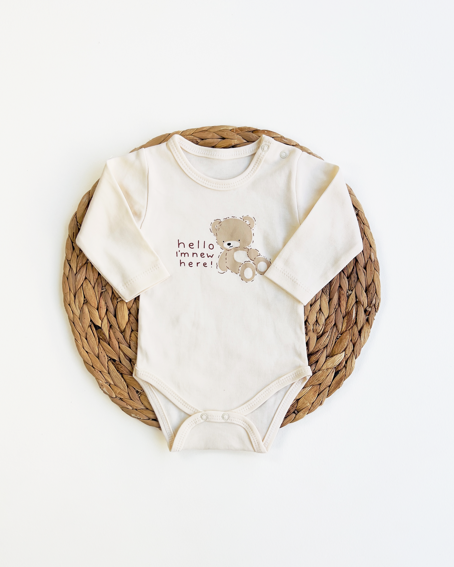 Baby Bodysuit & Pants set "I Am New Here"