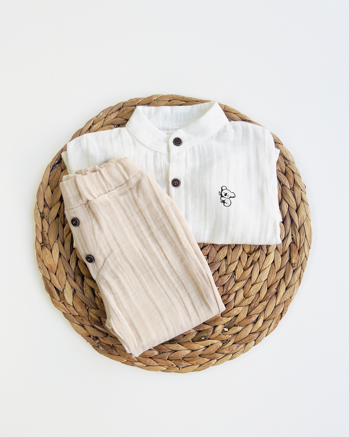 Boys Muslin Shirt & Pants Set "Noah"