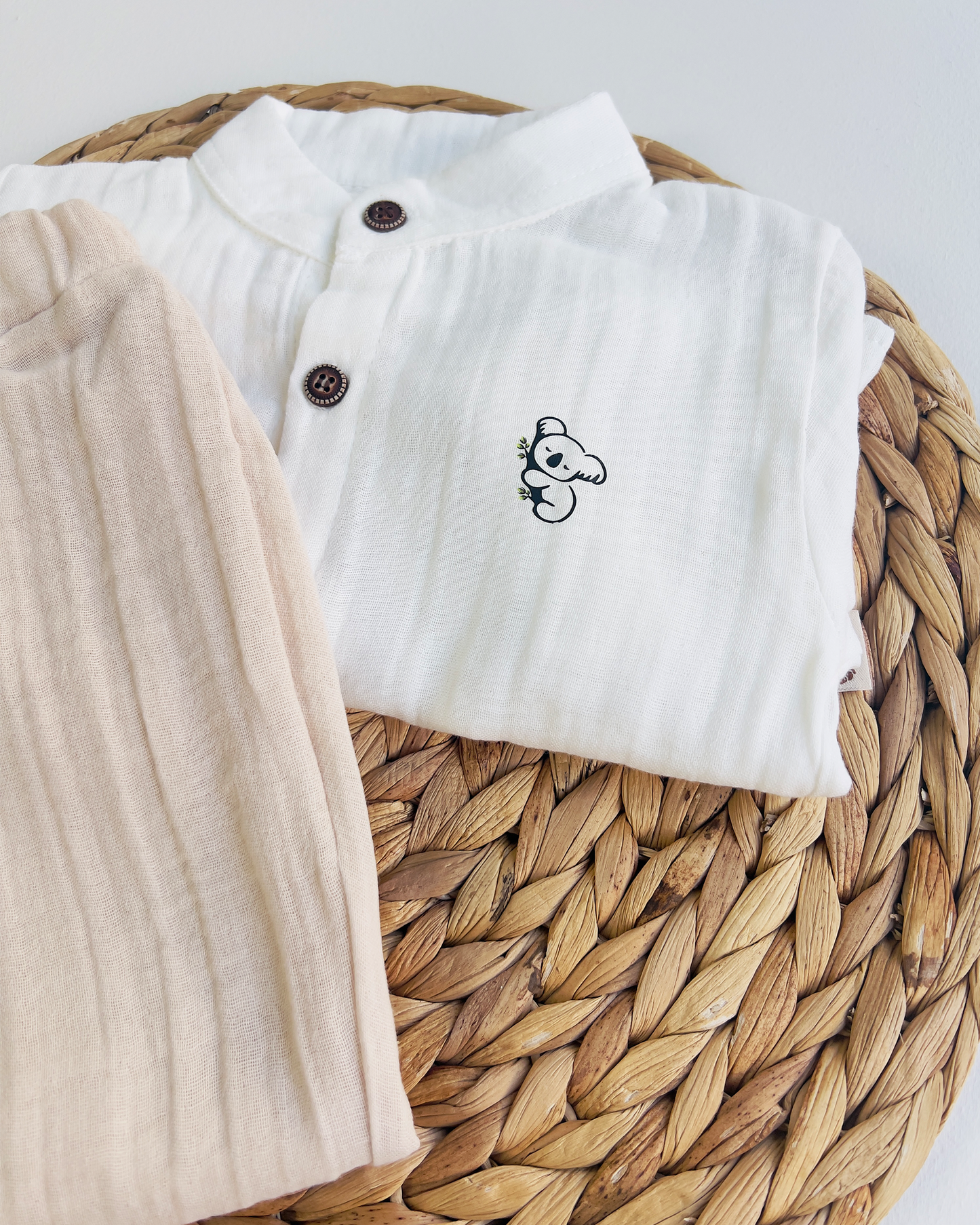 Boys Muslin Shirt & Pants Set "Noah"
