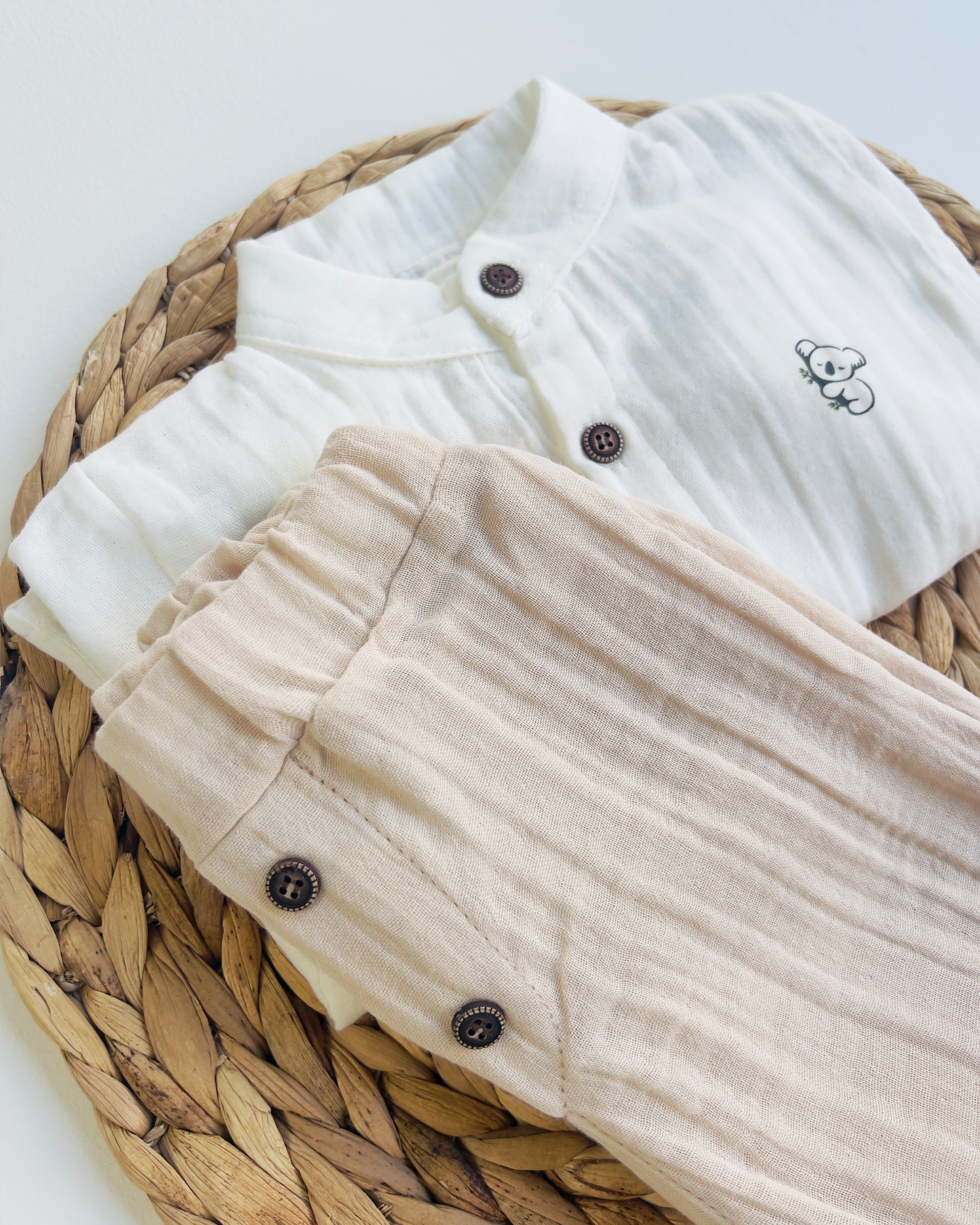 Boys Muslin Shirt & Pants Set "Noah"