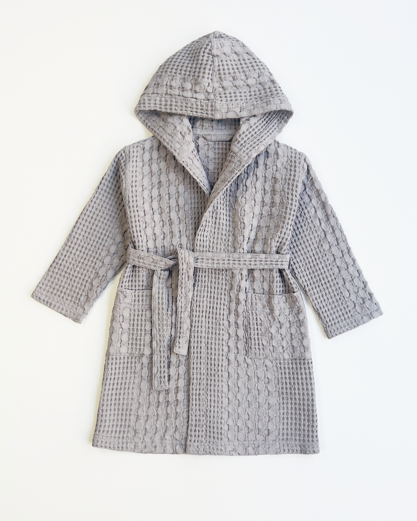 Organic Waffle Cotton Kids Bathrobe