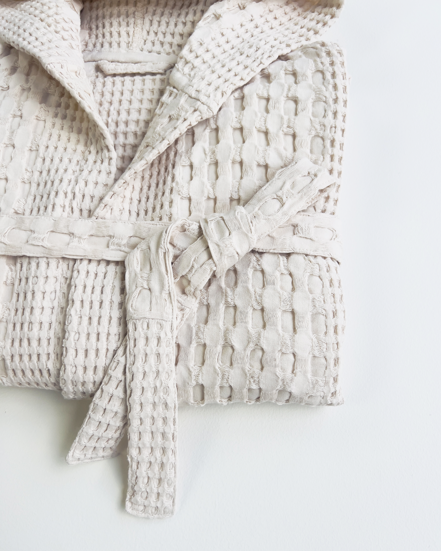 Organic Waffle Cotton Kids Bathrobe