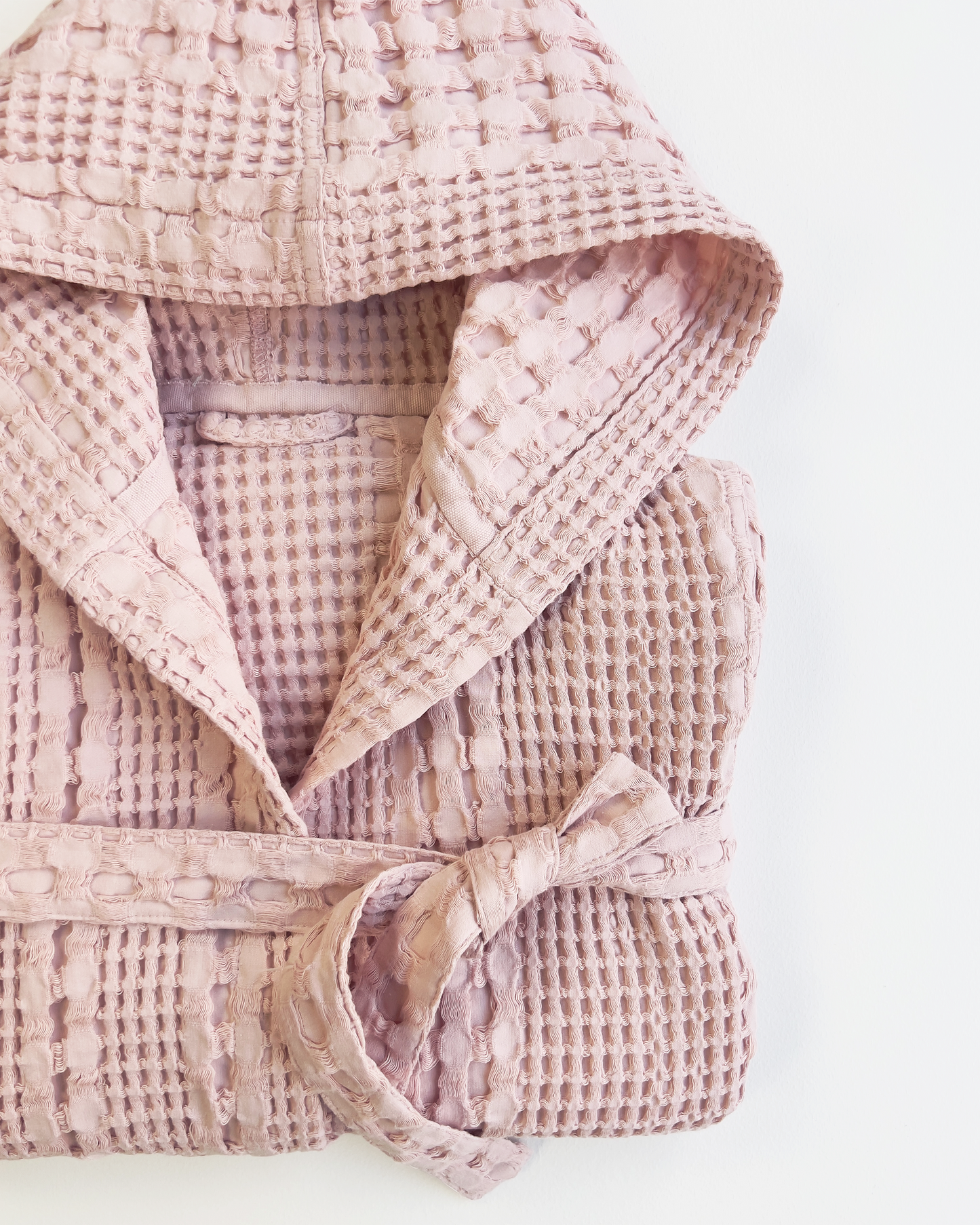 Organic Waffle Cotton Kids Bathrobe
