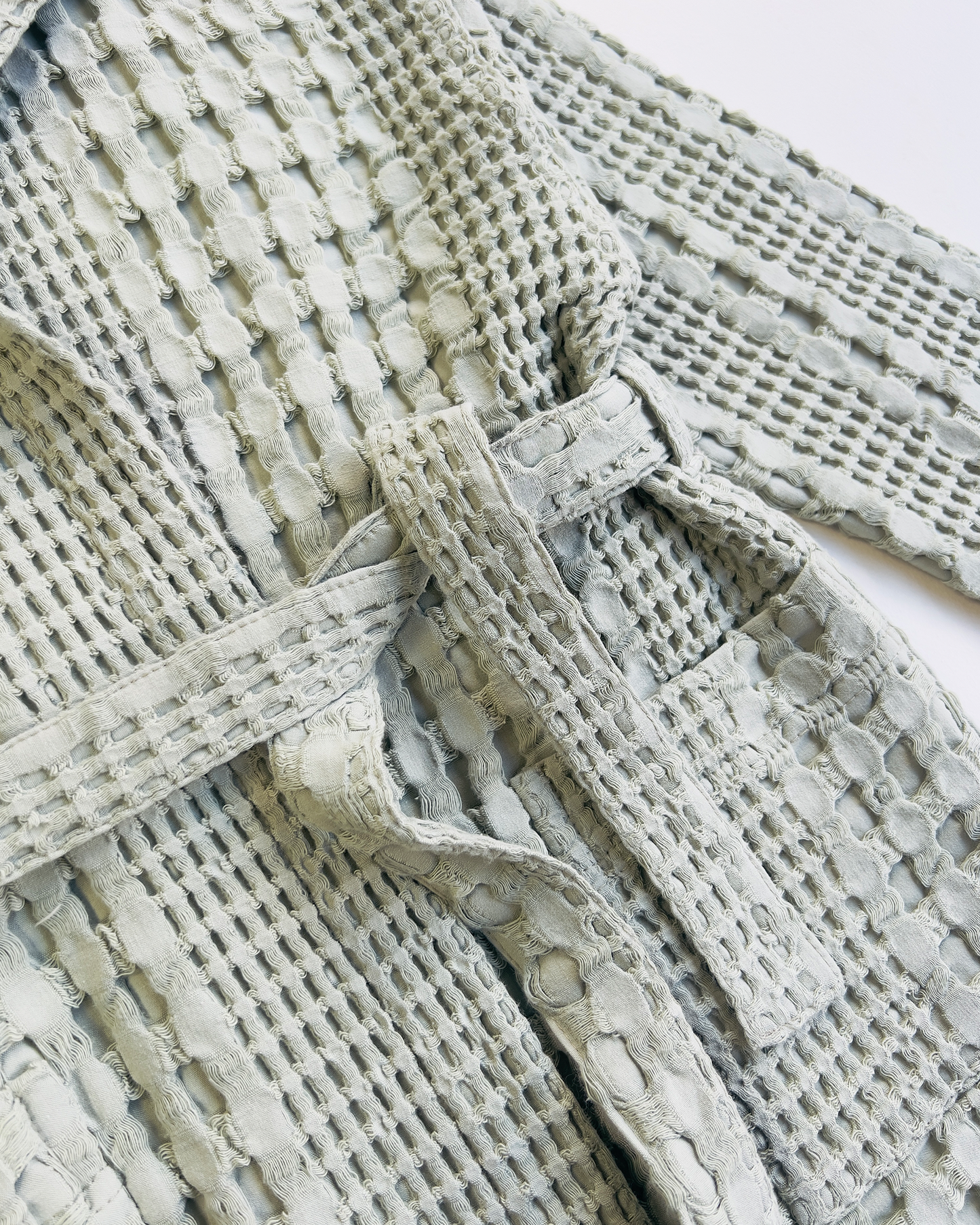 Organic Waffle Cotton Kids Bathrobe