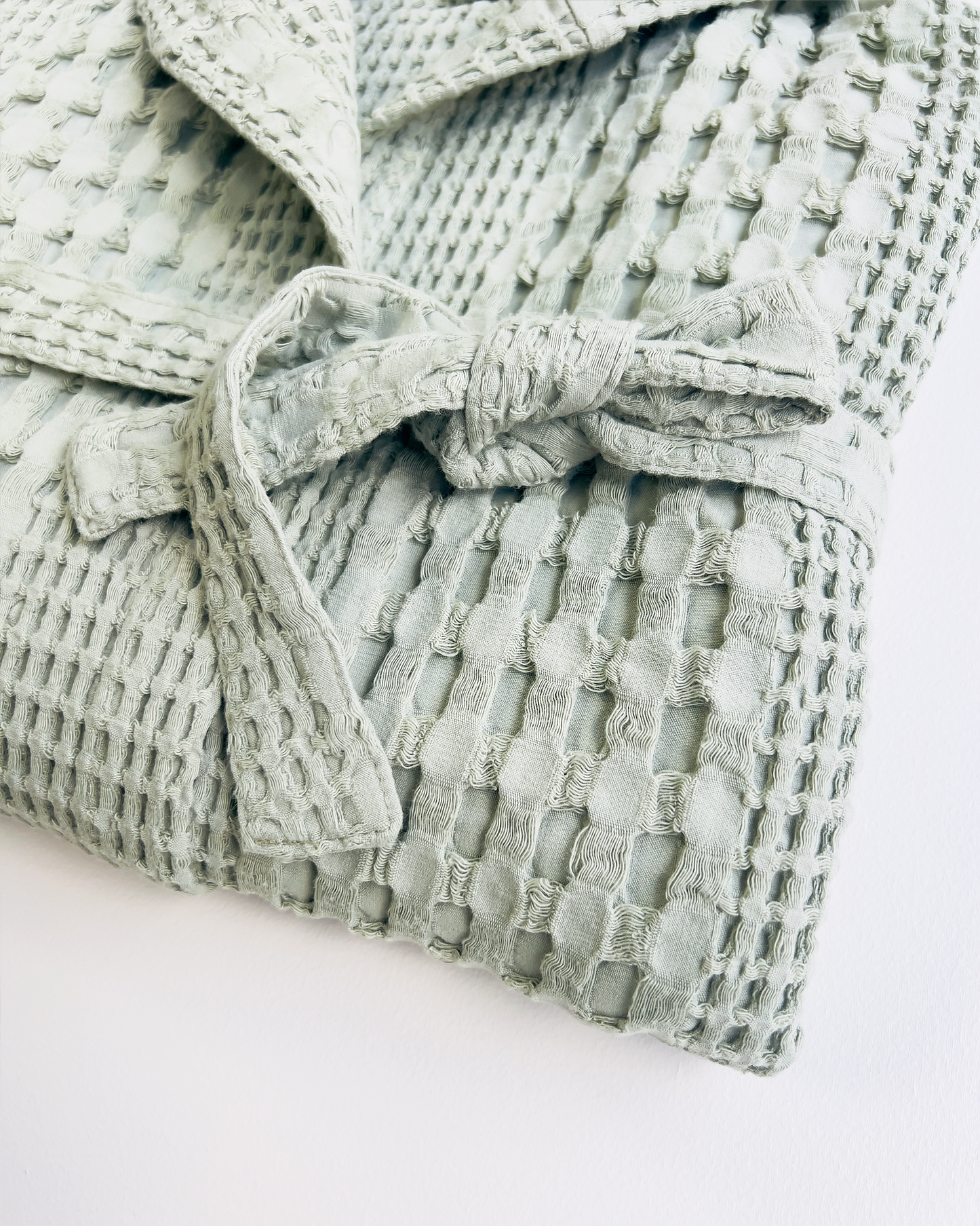 Organic Waffle Cotton Kids Bathrobe