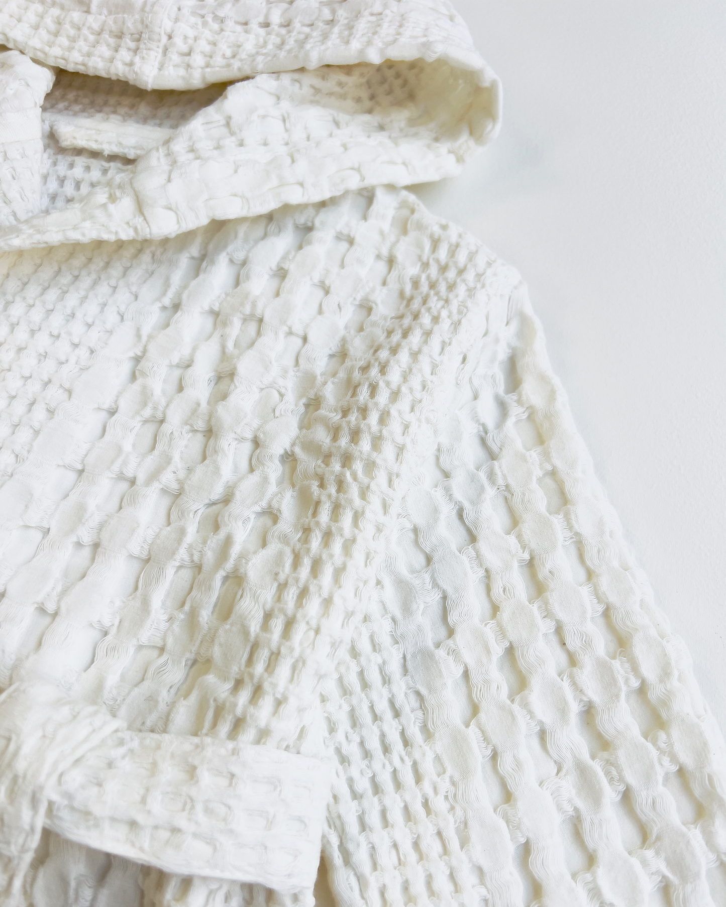 Organic Waffle Cotton Kids Bathrobe