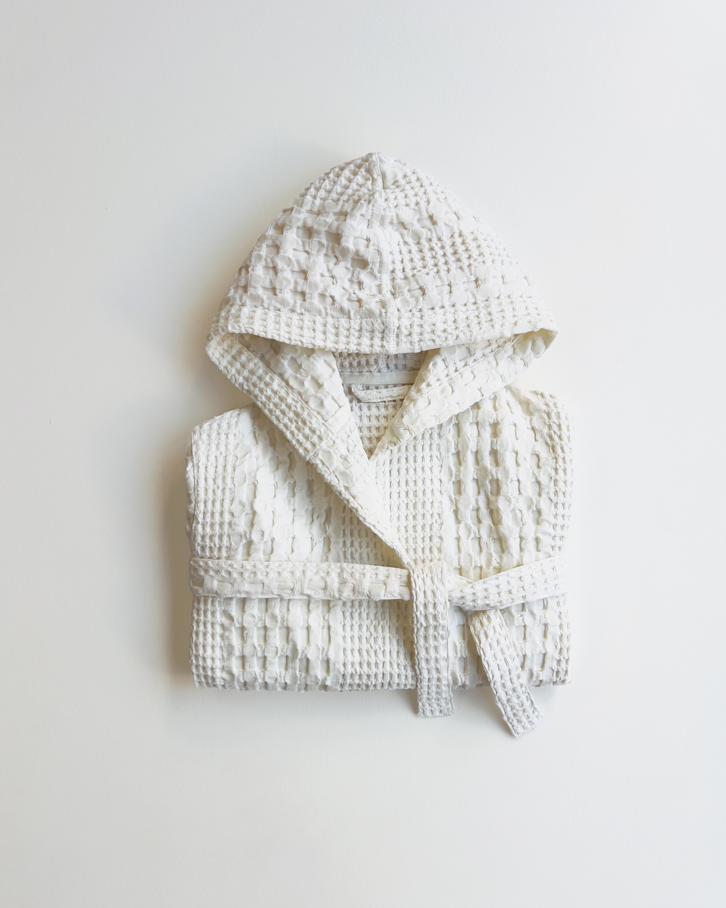 Organic Waffle Cotton Kids Bathrobe
