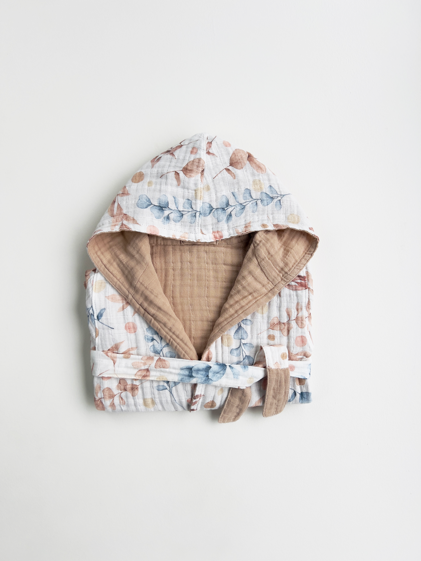 Organic Muslin Cotton Bathrobe - Reversible