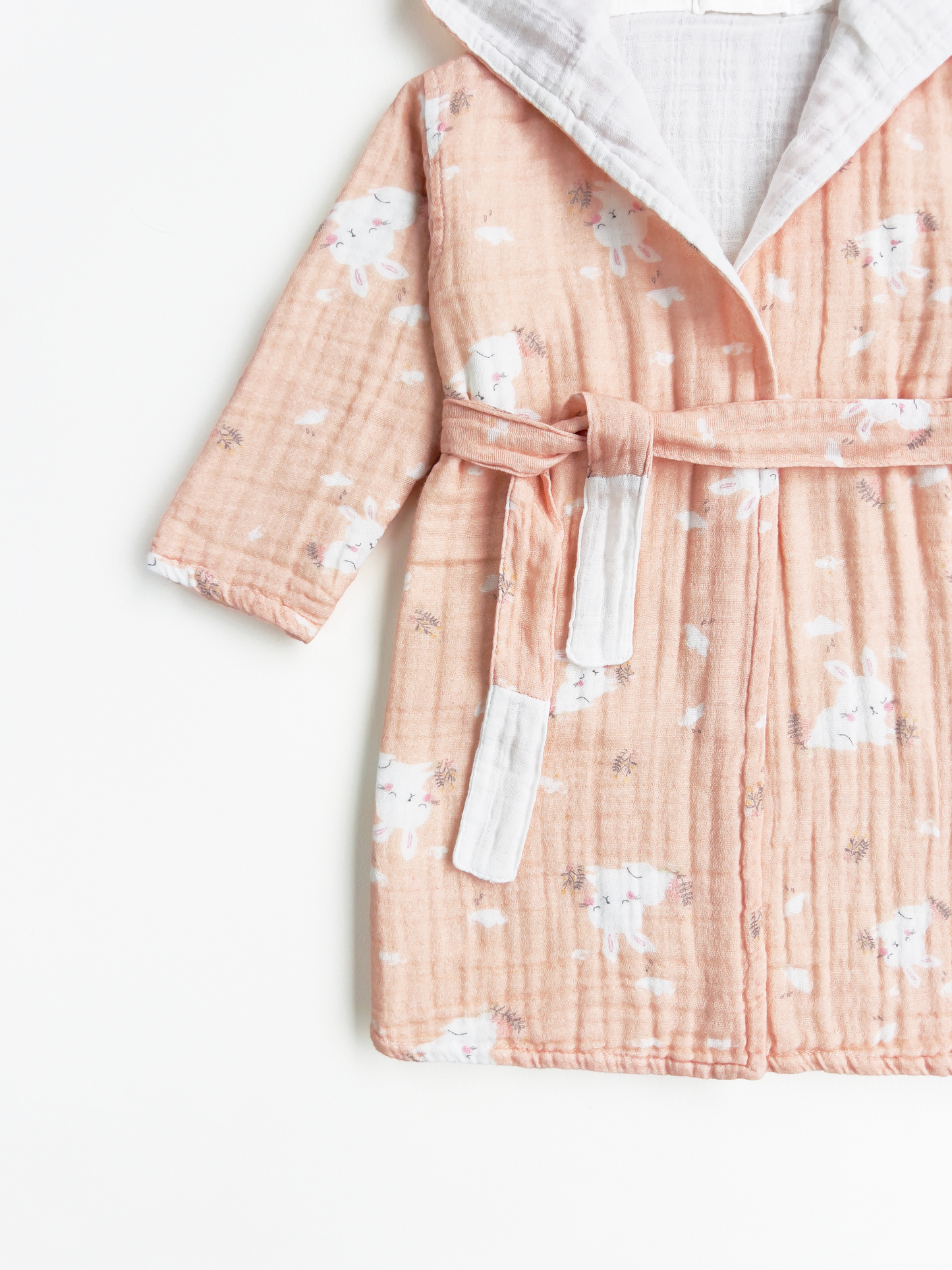 Organic Muslin Cotton Bathrobe - Reversible