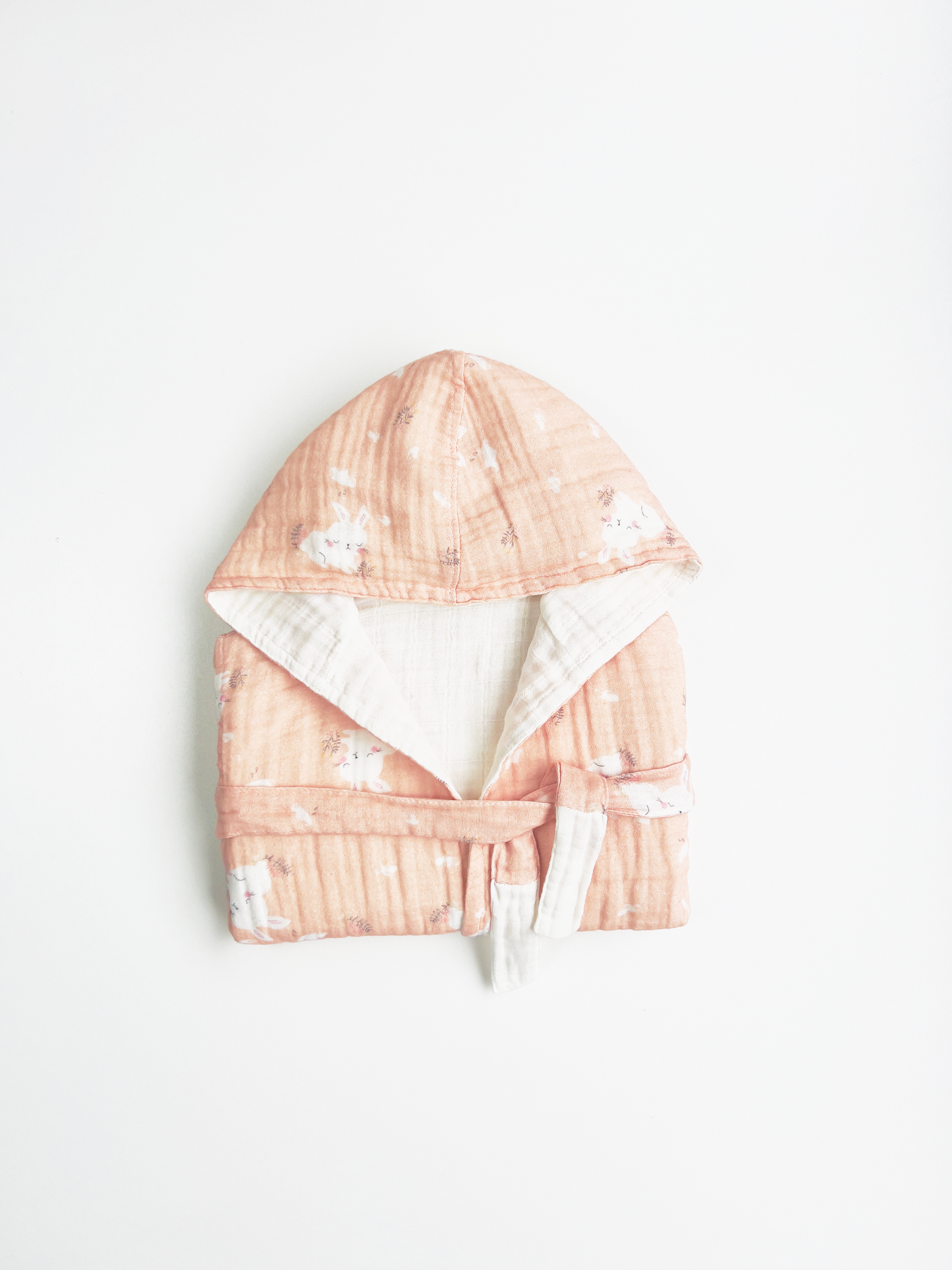 Organic Muslin Cotton Bathrobe - Reversible