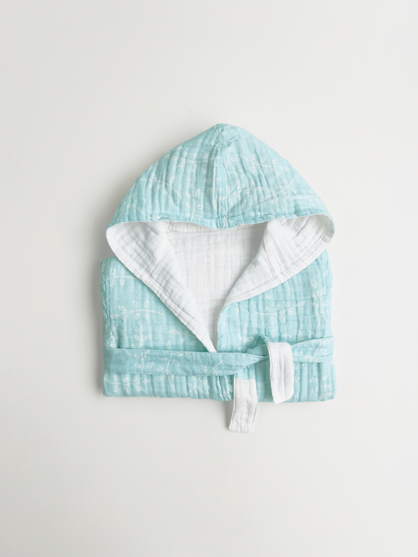 Organic Muslin Cotton Bathrobe - Reversible