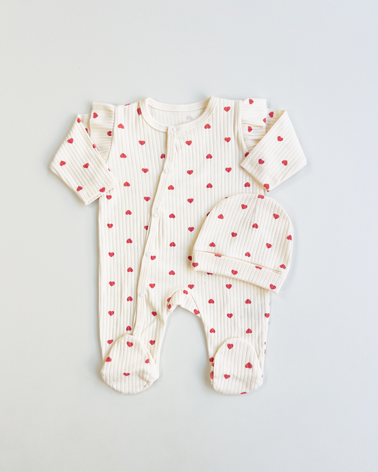 Baby Romper "Hearts"