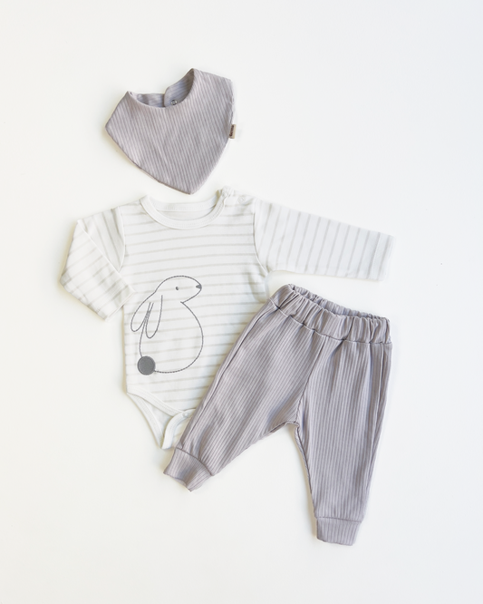 Baby Bodysuit & Pants set "Bunny"
