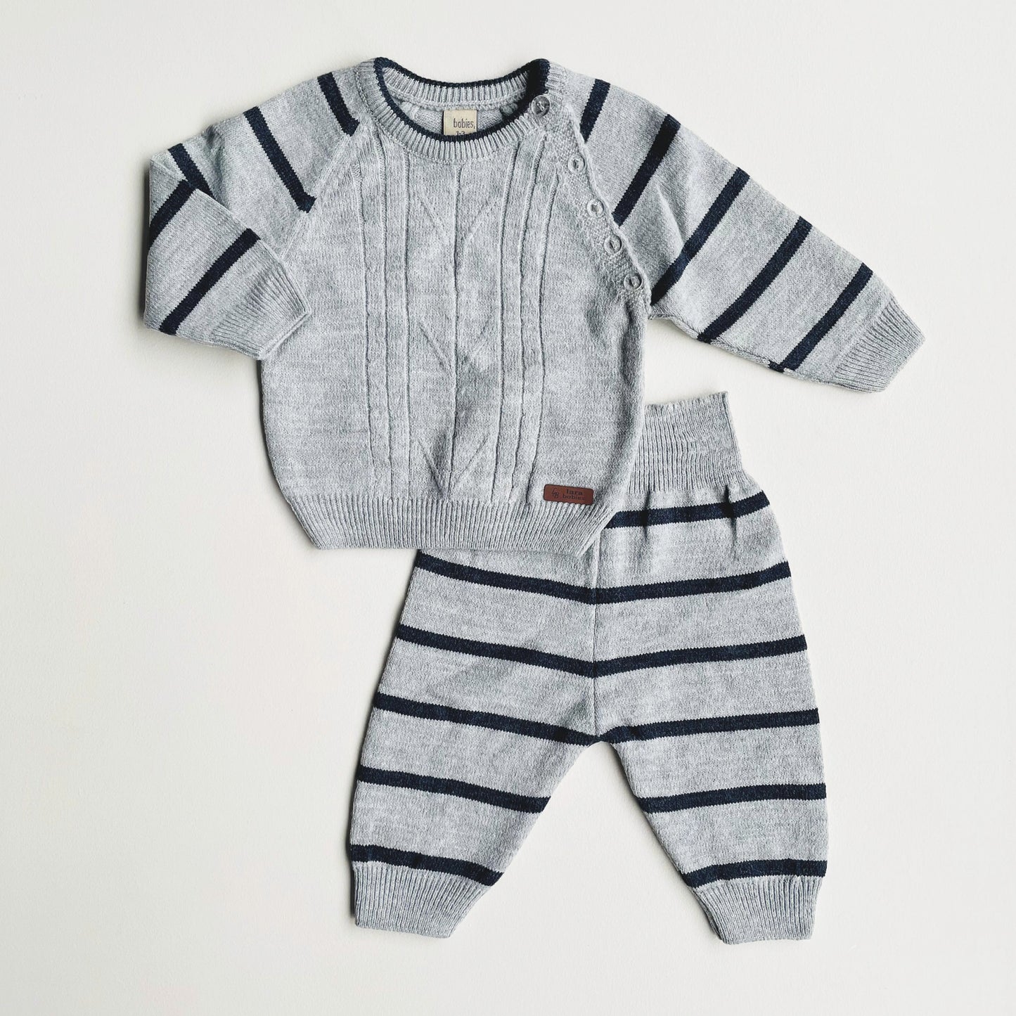 2 piece Baby Long sleeve Soft Knit set