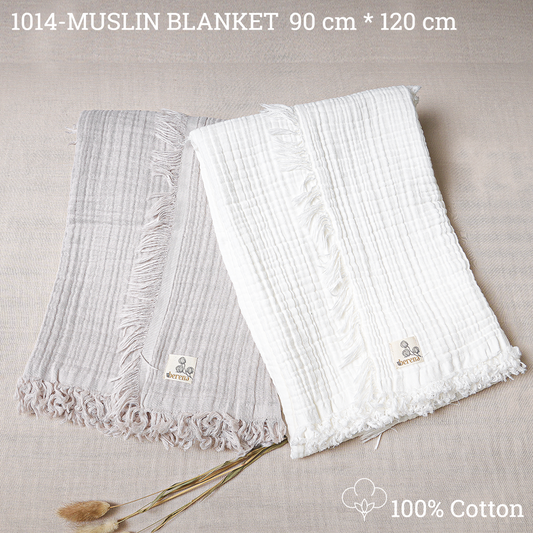 Organic Cotton Muslin Baby Blanket