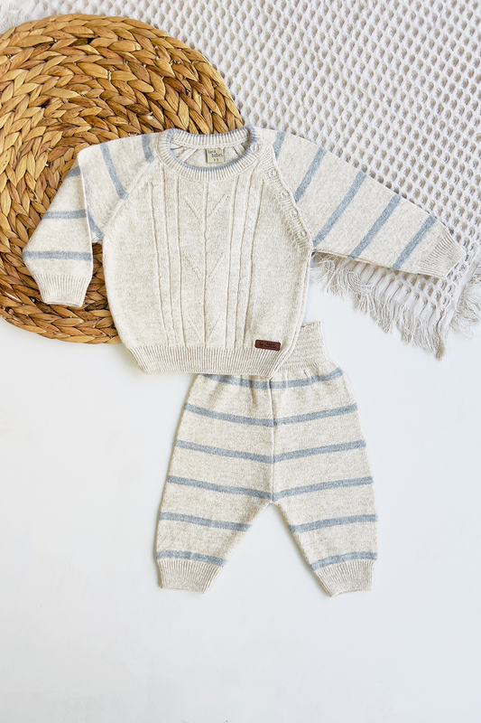 2 piece Baby Long sleeve Soft Knit set