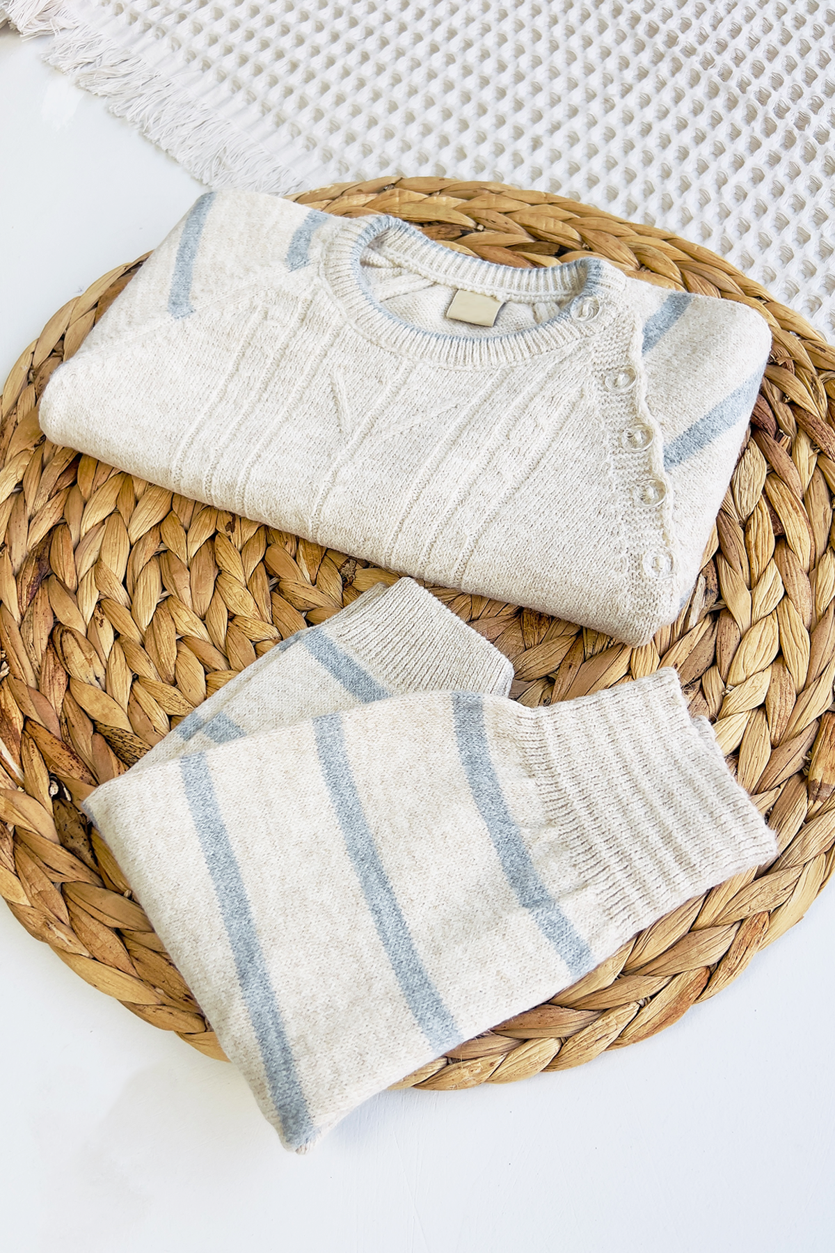 2 piece Baby Long sleeve Soft Knit set