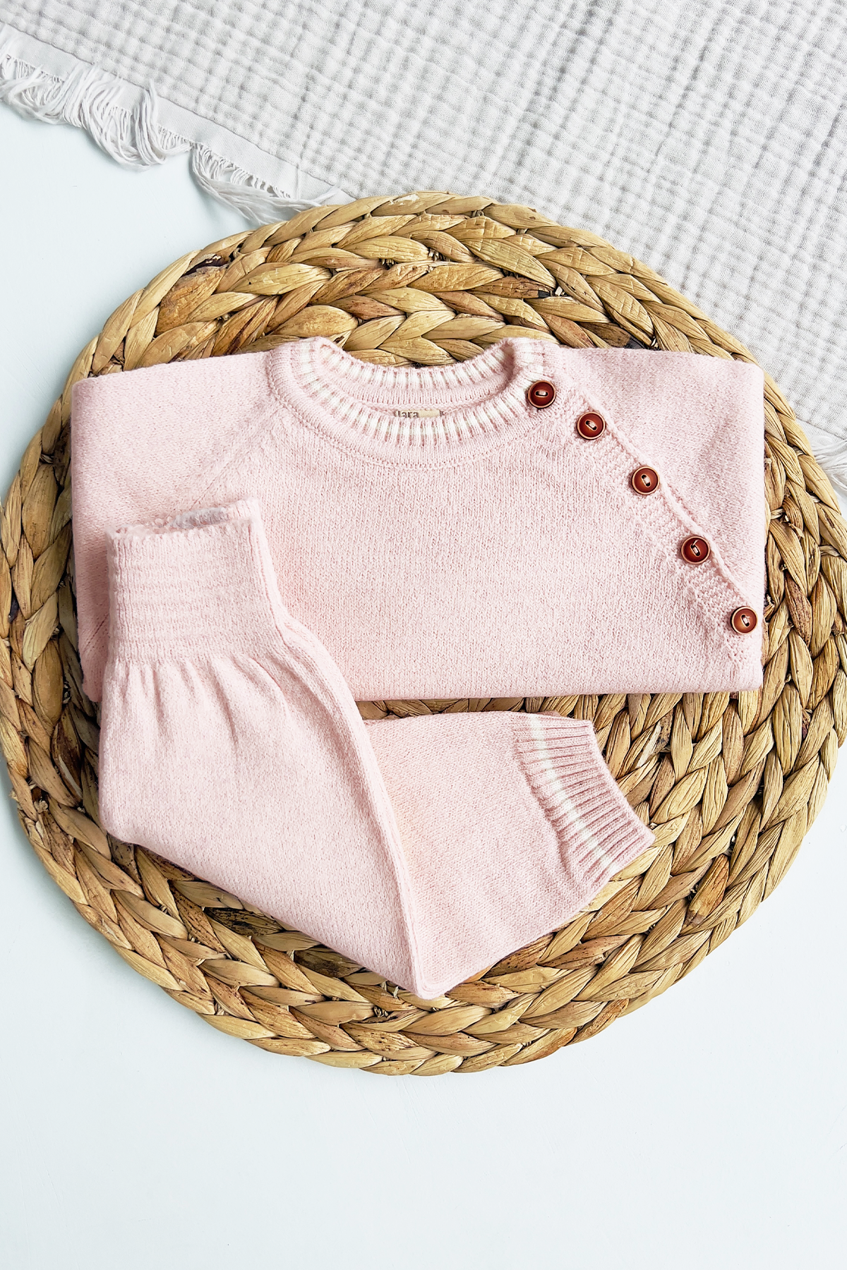 2 piece Baby Long sleeve Soft Knit set