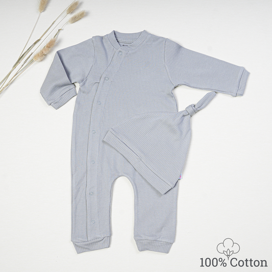 100% Organic Ribbed Cotton Baby Onesie