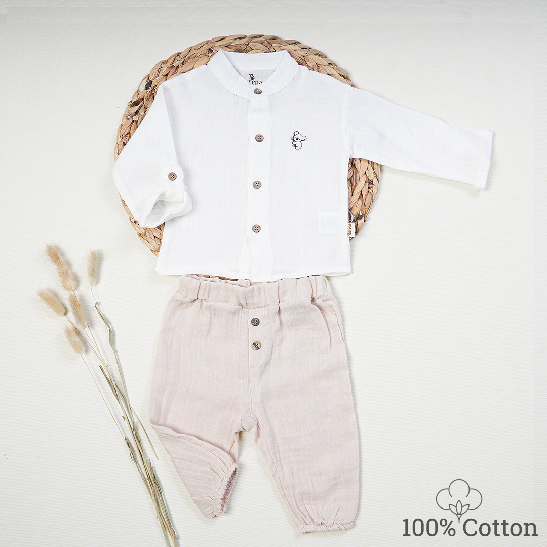 Boys Linen Shirt and Pants Set