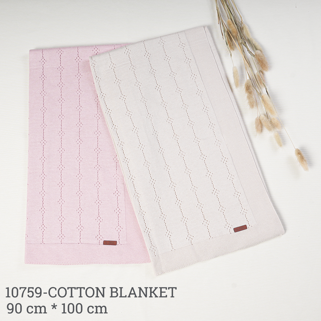 Baby 100% Pointelle Cotton Blanket