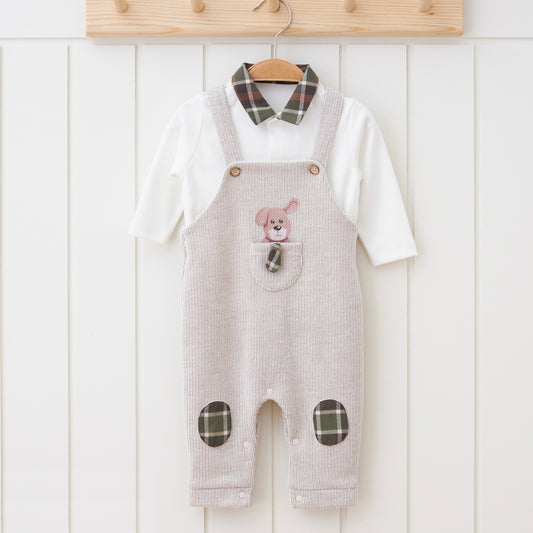 Baby Boy Jumsuit Outfit with Puppy