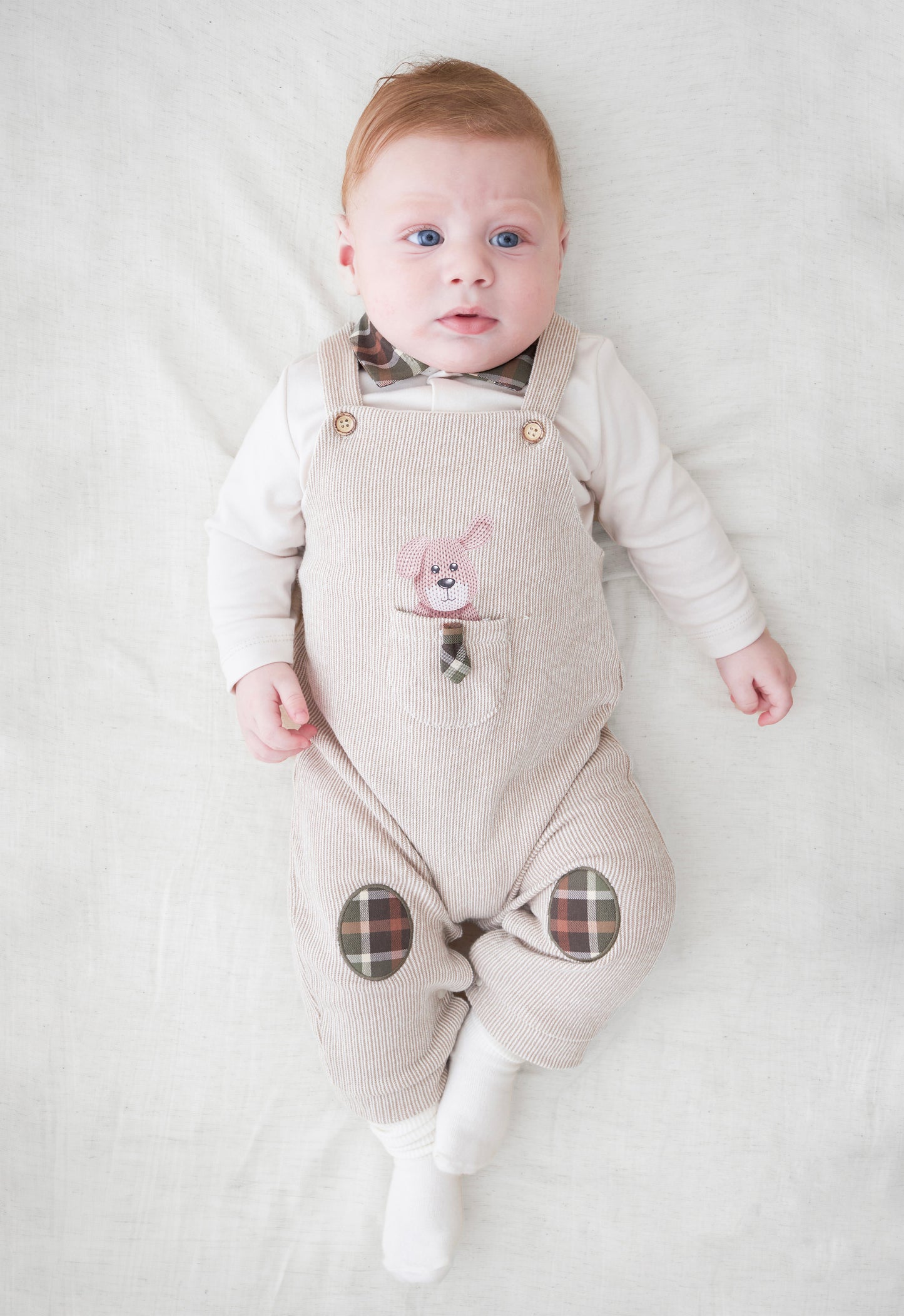 Baby Boy Jumsuit Outfit with Puppy