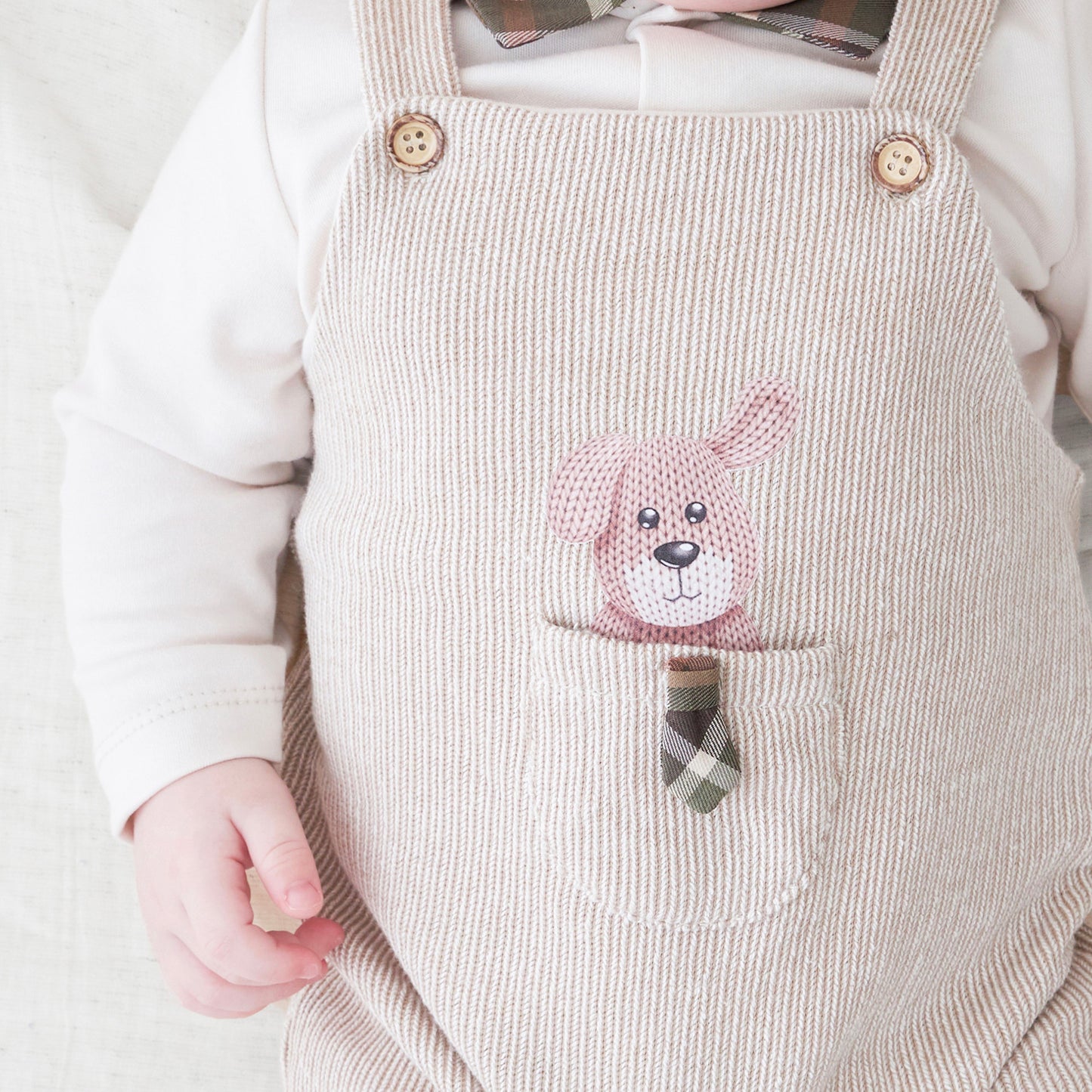 Baby Boy Jumsuit Outfit with Puppy