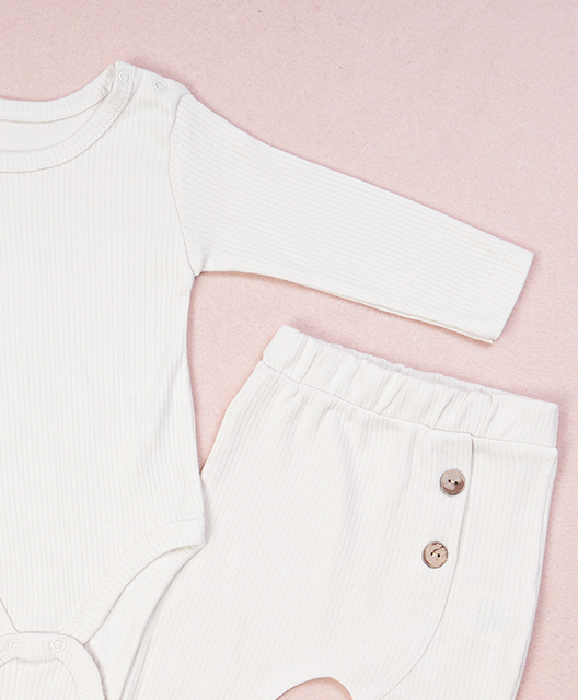 100% Cotton Baby Bodysuit & Pants Set