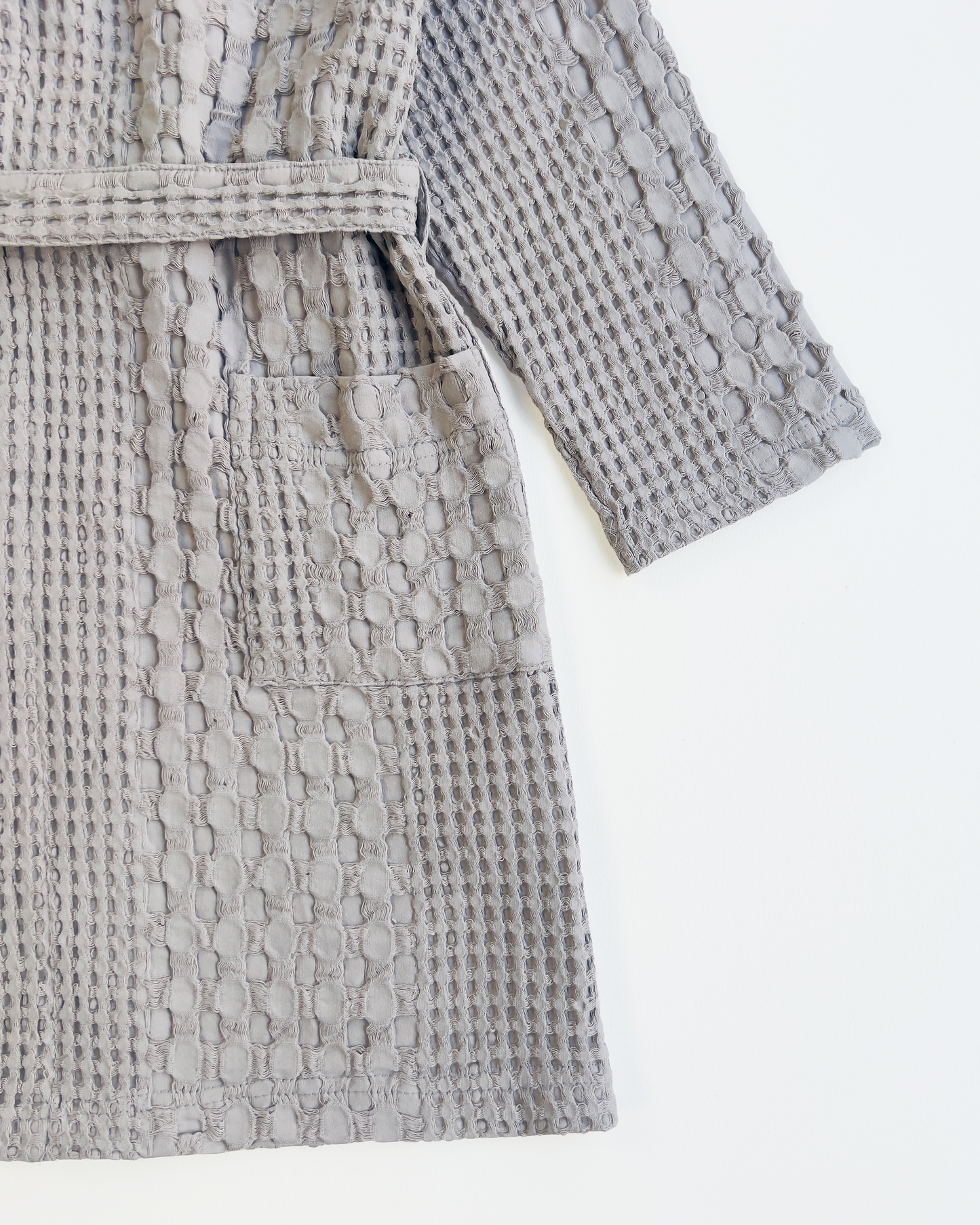 Organic Waffle Cotton Kids Bathrobe