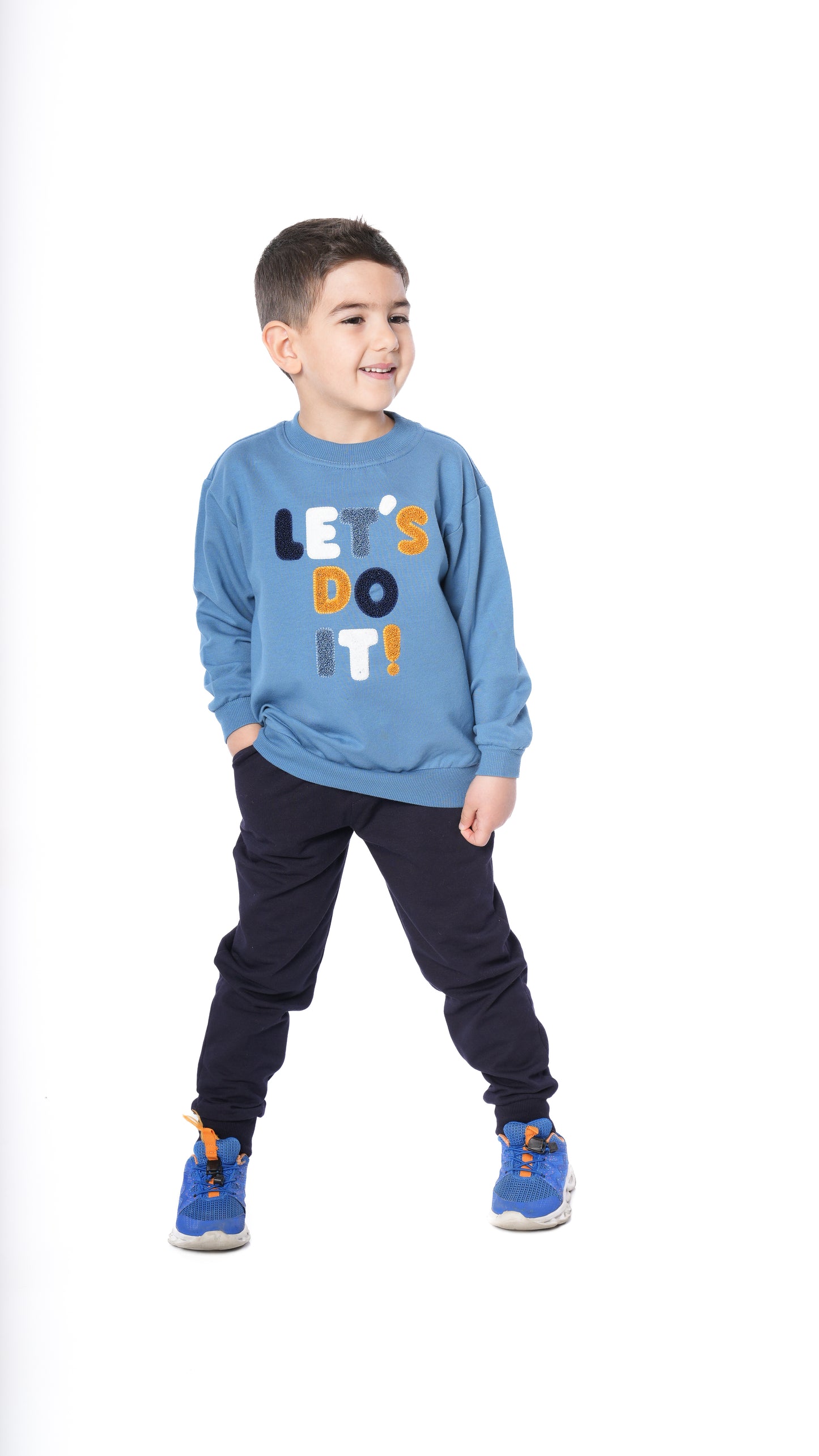 Boys Crewneck & Joggers Set "Let's Do It"