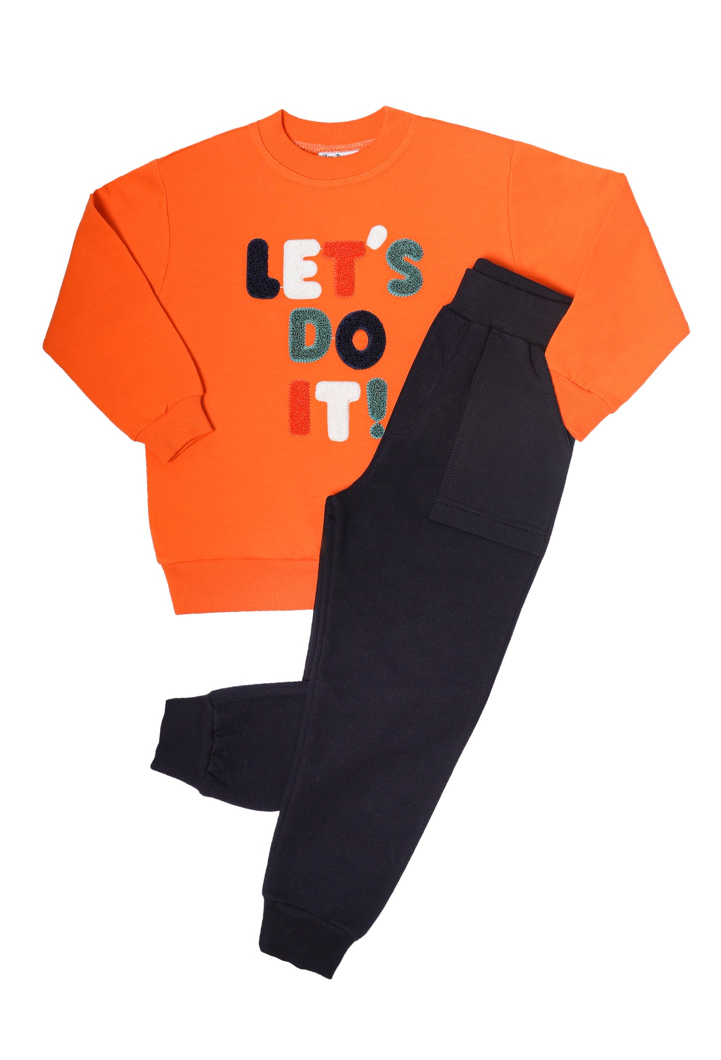 Boys Crewneck & Joggers Set "Let's Do It"