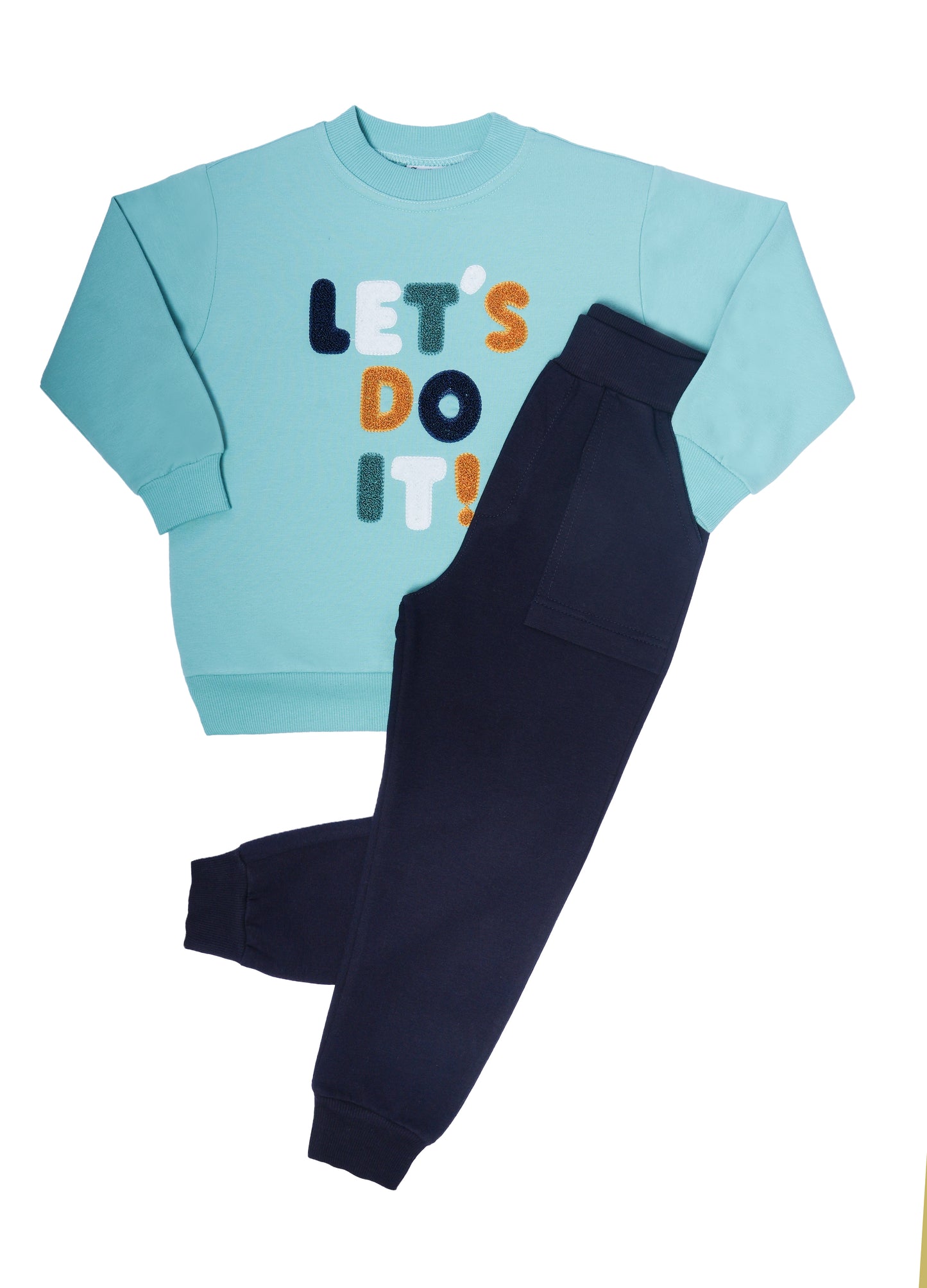 Boys Crewneck & Joggers Set "Let's Do It"