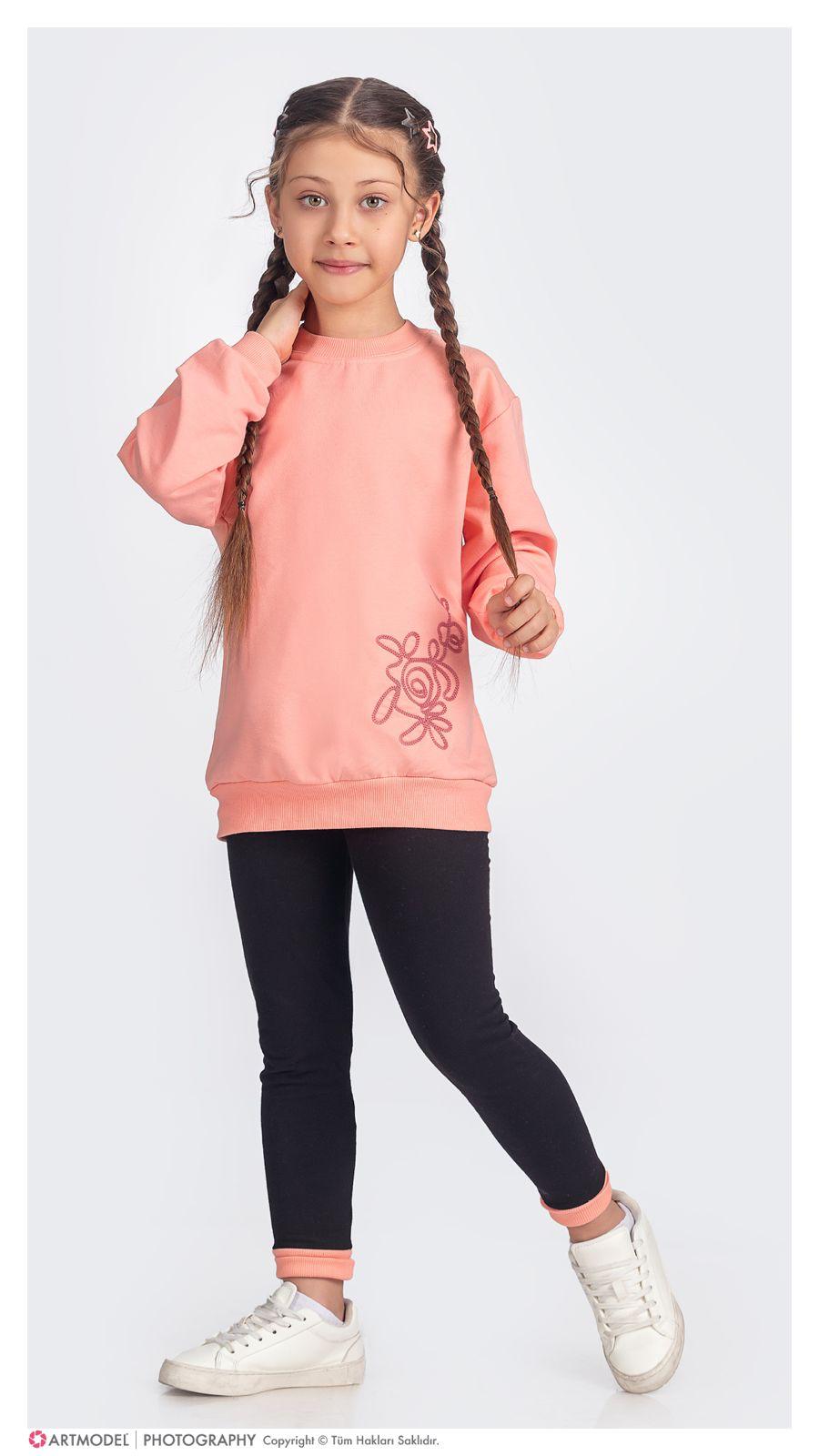 Girls Crewneck & Leggings Set "Rose"