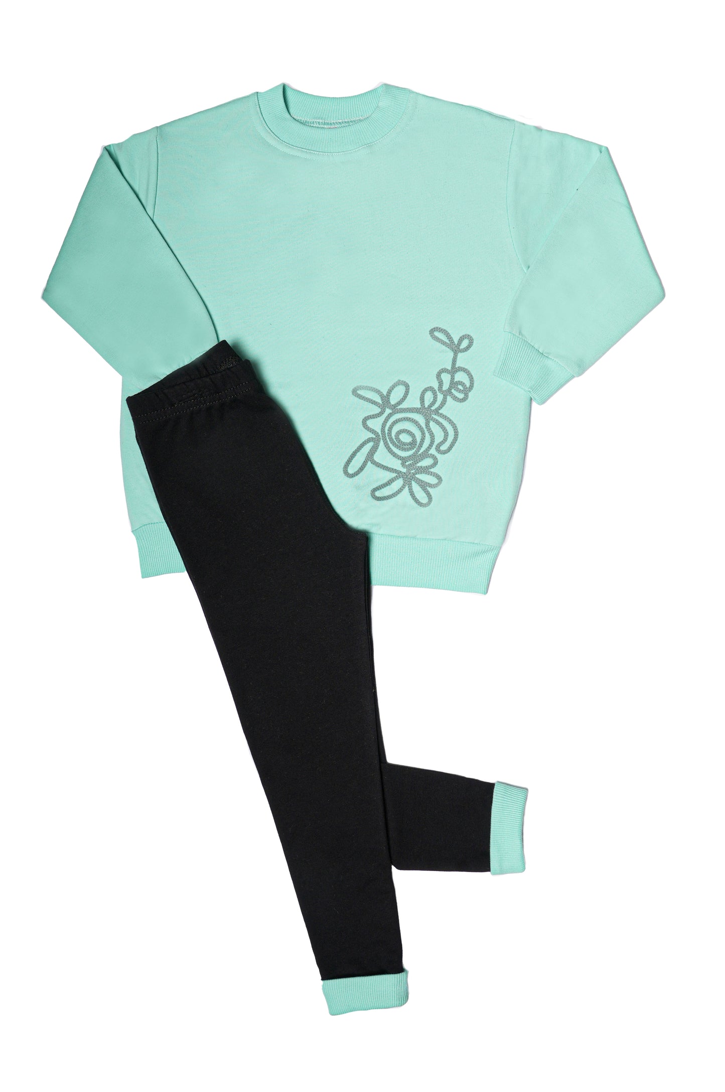 Girls Crewneck & Leggings Set "Rose"