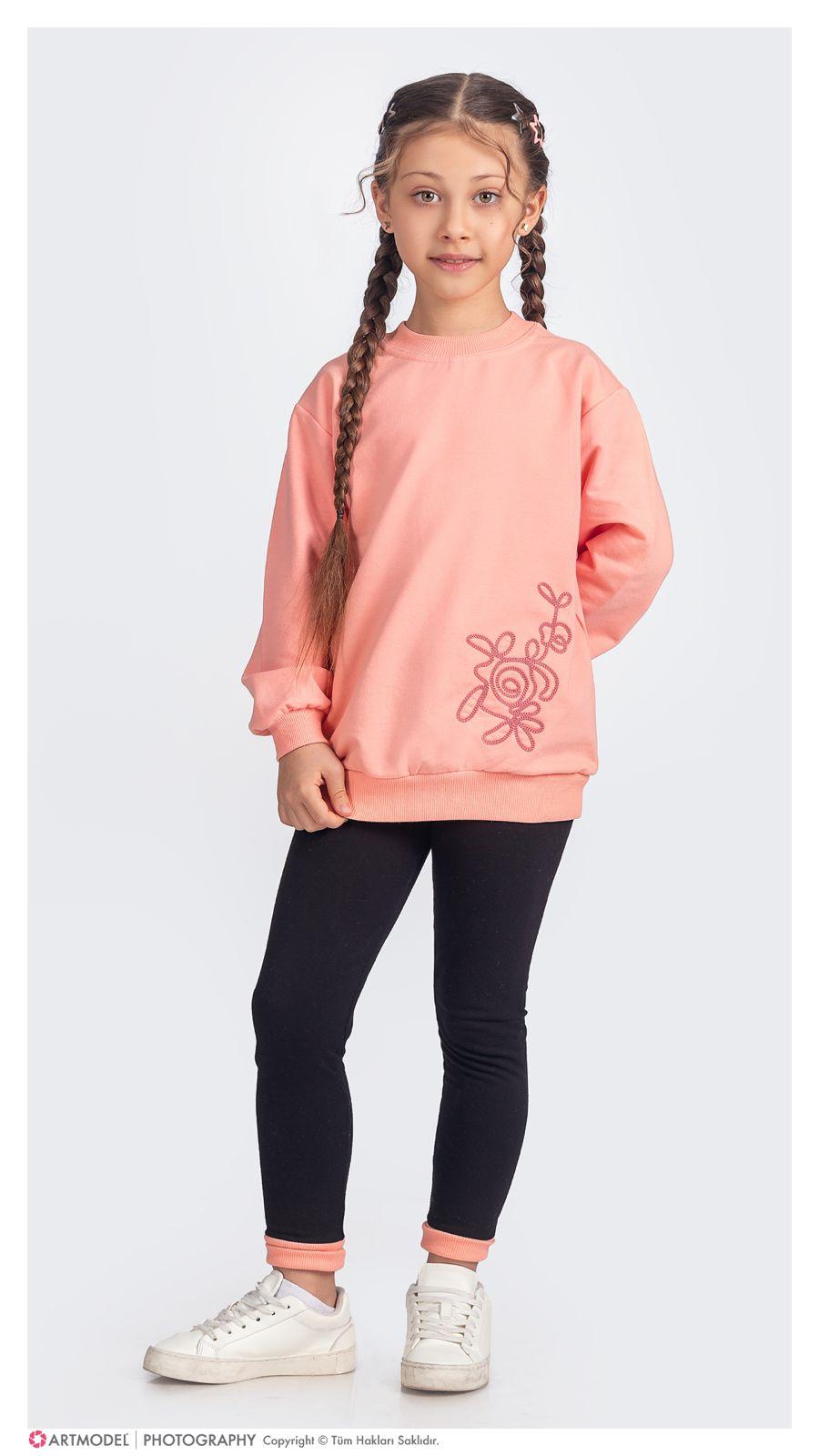 Girls Crewneck & Leggings Set "Rose"