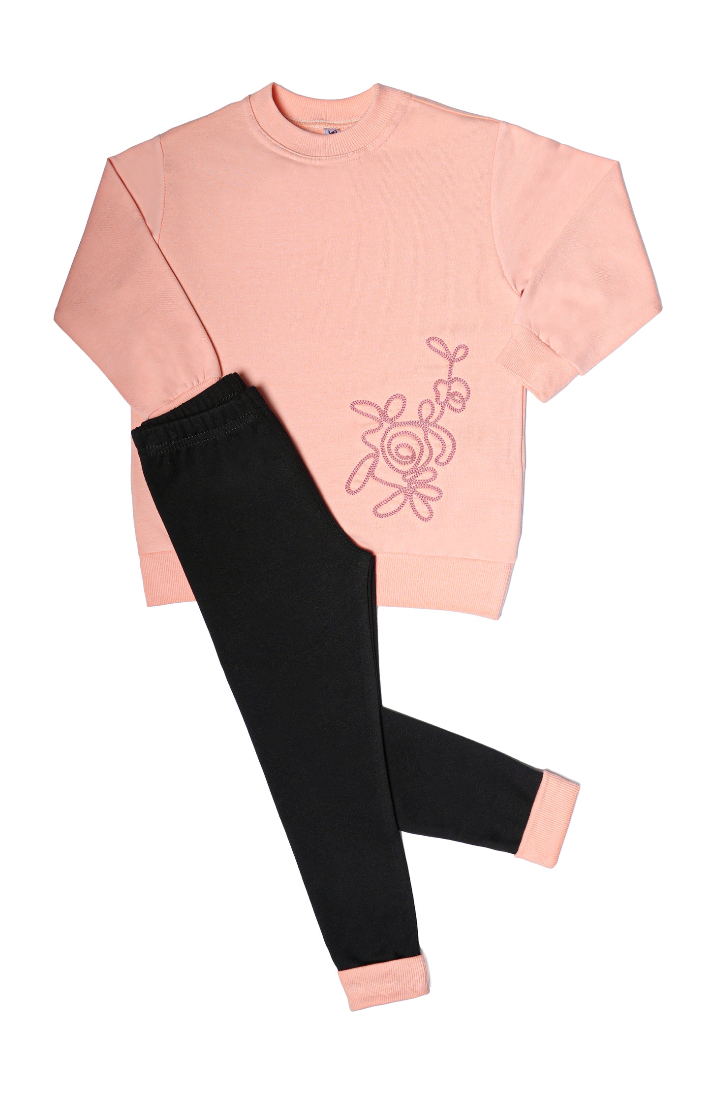 Girls Crewneck & Leggings Set "Rose"