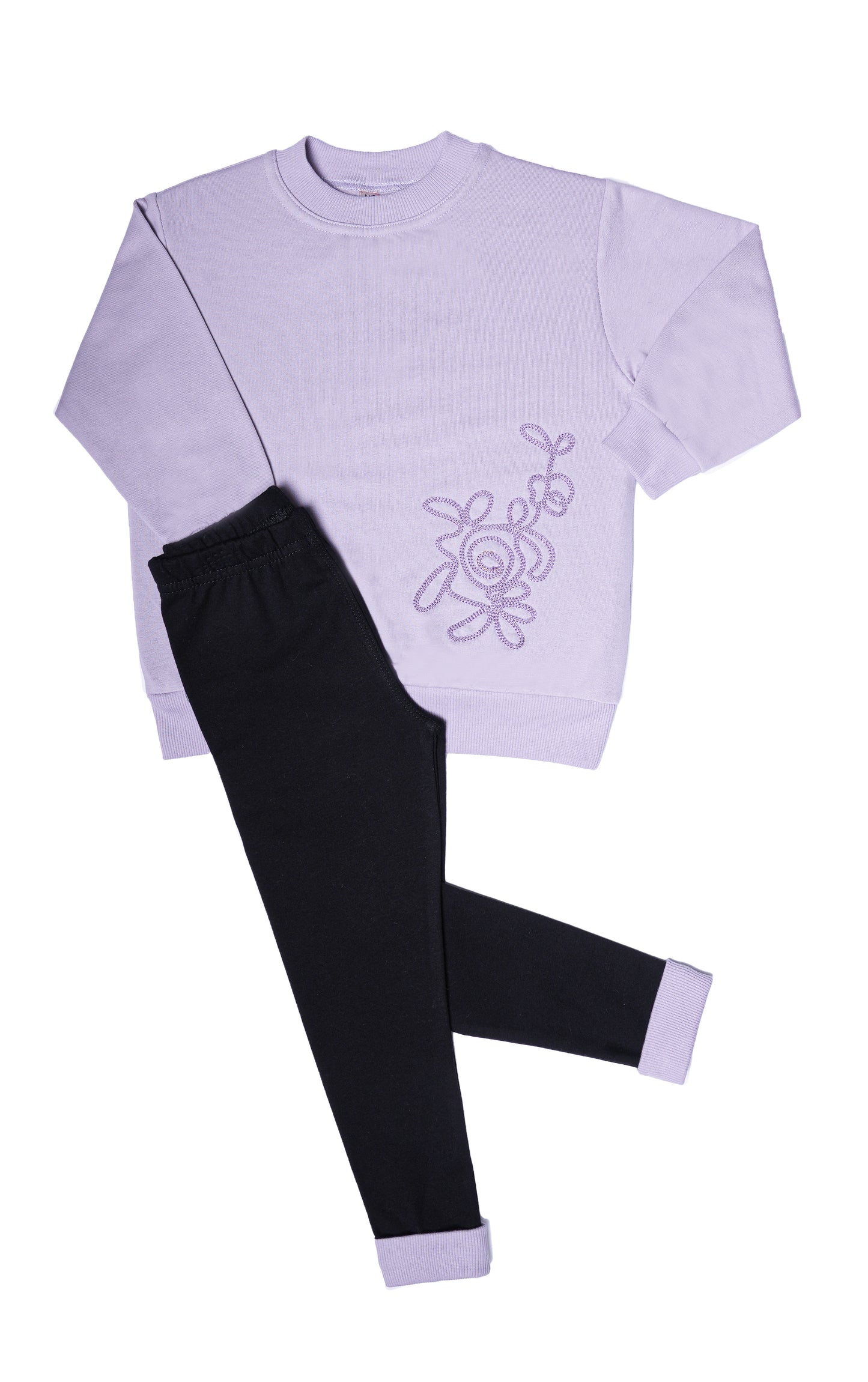 Girls Crewneck & Leggings Set "Rose"