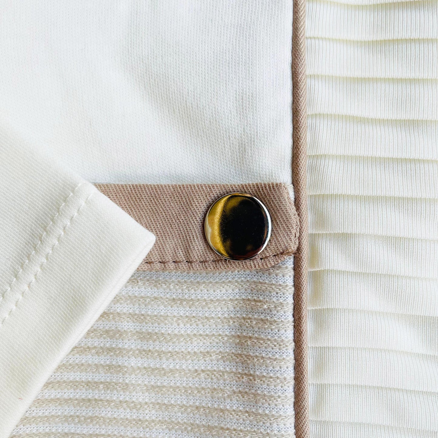 Boys 2 piece Shirt & Pants Cream Beige Outfit