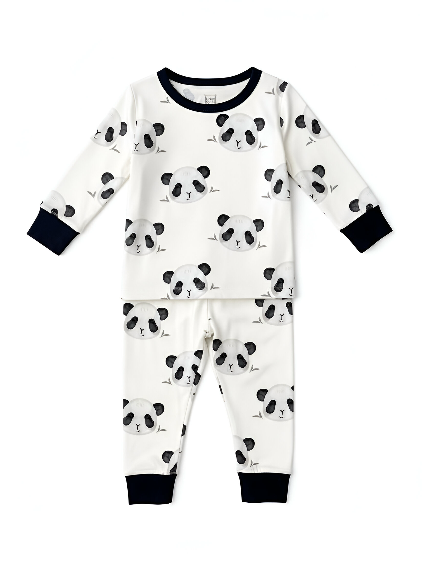 Kids Bamboo 2 piece Pajamas- Panda Print