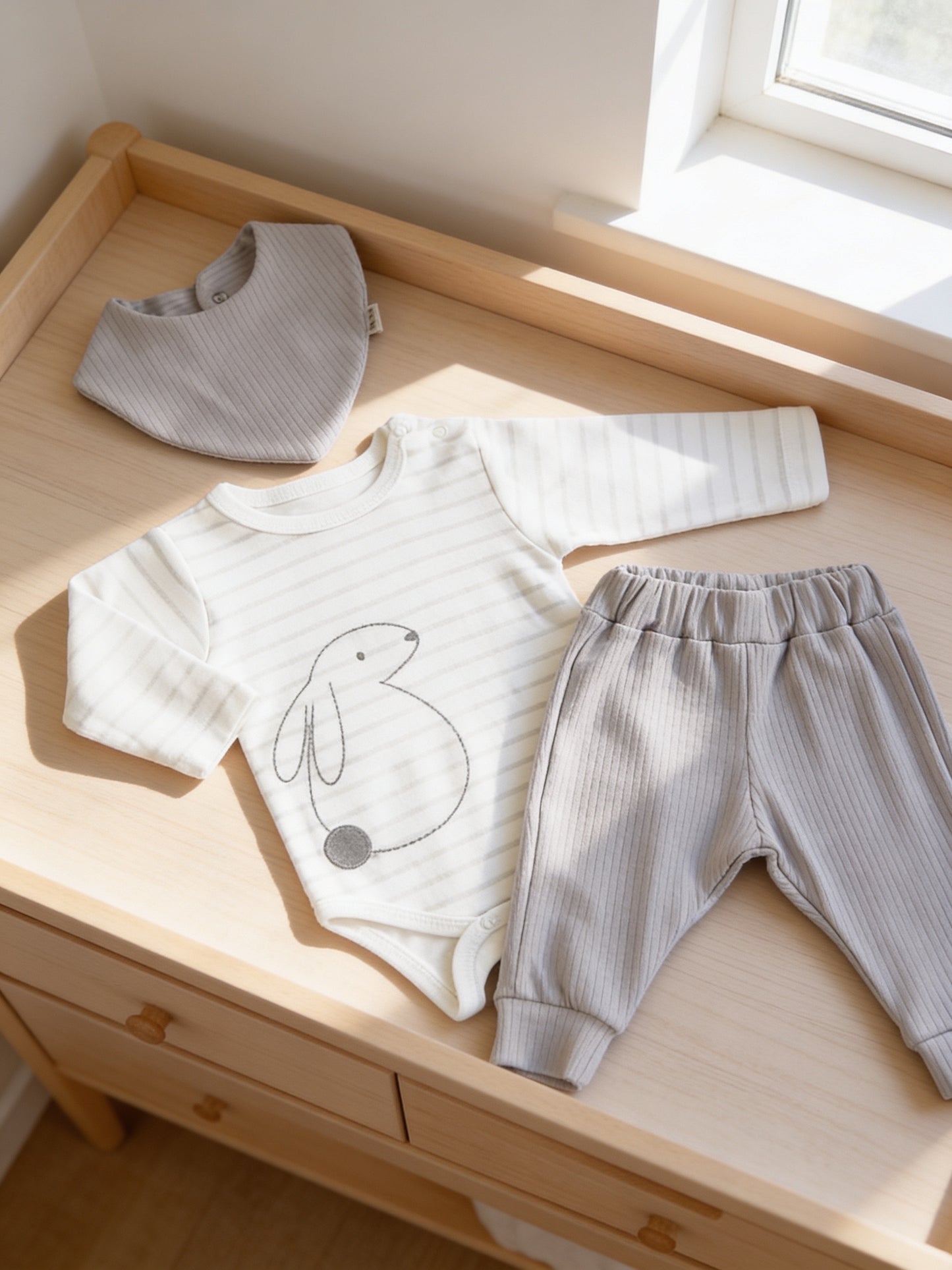 Baby Bodysuit & Pants set "Bunny"