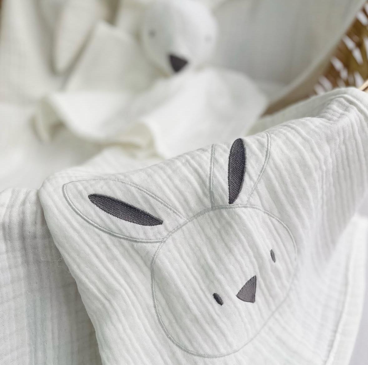 Muslin Blanket & Sleep Buddy Set