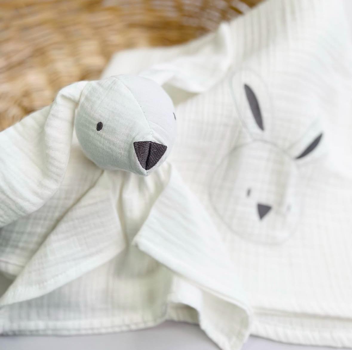 Muslin Blanket & Sleep Buddy Set