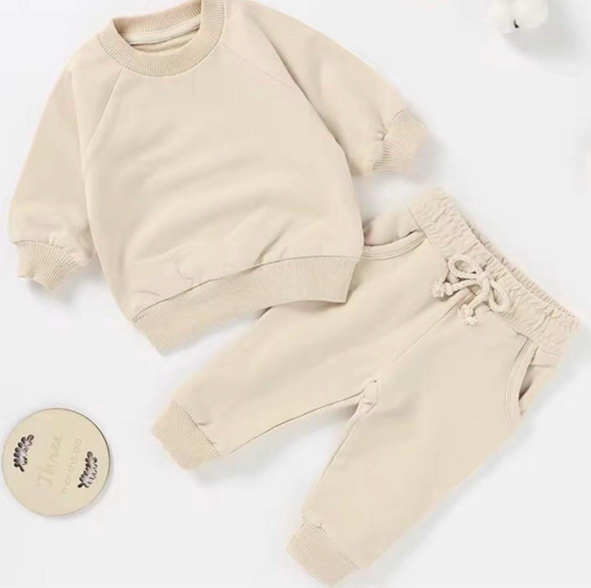 Baby Organic Cotton Crewneck & Joggers Set