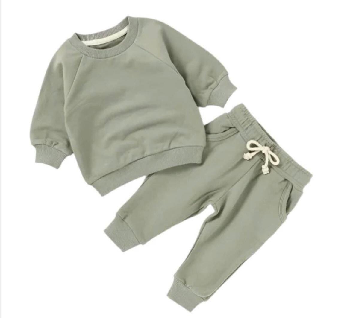 Baby Organic Cotton Crewneck & Joggers Set
